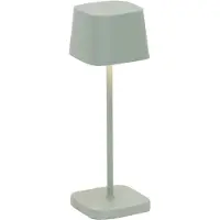 Zafferano Ofelia Pro Micro Led Lampe De Table Salvia Rechargeable Et Dimmable