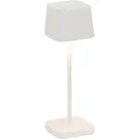 Zafferano Ofelia Pro Micro Lampe De Table Led Blanche Rechargeable Et Dimmable