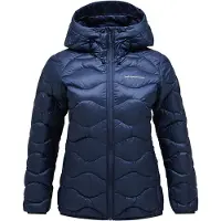 Peak Performance - Doudoune en duvet à capuche - W Helium Down Hood Jacket Blue Shadow pour Femme - Taille L - Navy