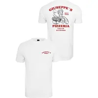 Mister tee T-Shirt 'Giuseppe's Pizzeria' rouge / noir / blanc