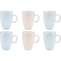 Bjorn Tasse Pattern 9cl - 6 Pièces - Pastel