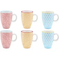 Bjorn Tasse Pattern 9cl - 6 Pièces - Color