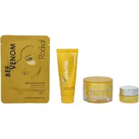 Rodial Coffret Petits Luxes : Crème hydratante au venin d'abeille visage 15 ml + Baume nettoyant visage 20 ml + Crème contour des yeux 5 ml + Patch raf