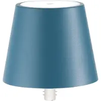 Zafferano Lampe Led Poldina Stopper De , Rechargeable Et Portable, Couleur Bleu Aviation Avec Autonomie Jusqu'À 12 Heures