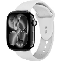 Crong Liquid - Bracelet de montre 42 (Silicone liquide), Sangles de montre, Blanc