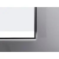 Talos Badspiegel mit Beleuchtung Black Shine 120 x 70 cm Wandspiegel - hochwertiger Aluminiumrahmen mit Kippschalter in matt schwarz - Lichtspiegel mit Lichtfarbe Neutralweiß - Badezimmerspiegel
