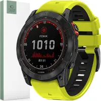 Tech-Protect IconBand Pro (26 mm, Acier inoxydable, TPU), Sangles de montre, Vert, Noir