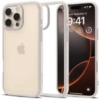 Spigen Ultra Hybrid Case (Apple iPhone 16 Pro Max), Coque pour téléphone portable, Transparent, Beige