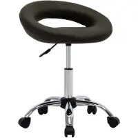 vidaXL Tabouret de travail en similicuir Tabouret à roulettes Tabouret cosmétique plusieurs choix