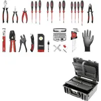 Cimco Coffre à outils Gigant-S 176821, équipé (L x H x P) 412 x 478 x 214 mm (33 pièces)