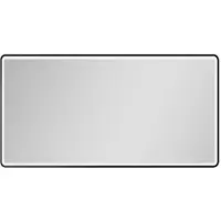 Talos Miroir de salle de bain LED black Moon 120x70 cm - miroir de salle de bain avec éclairage - adapté à l'eau humide grâce au cadre en aluminium - couleur de lumière blanc neutre