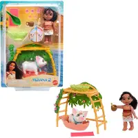 Mattel Disney Moana 2 Ensemble de jouets pour le bain Simea & Pua avec poupée