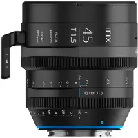 Irix Cine 45mm T1.5 pour Fuji X (métrique) (Fujifilm X, APS-C / DX), Objectif, Noir