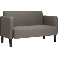 vidaXL Canapé deux places gris clair 109 cm tissu velours côtelé
