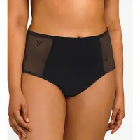 Chantelle Slip taille haute avec résille et broderie