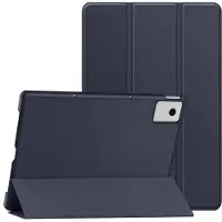IMoshion Coque tablette Trifold pour Lenovo Idea Tab - Bleu foncé