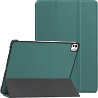 IMoshion Coque tablette Trifold pour Apple iPad Pro 12.9 (2018/2020/2021/2022) - Vert foncé