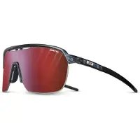 Julbo - Lunettes de soleil - Frequency Bleu/Noir Reactiv 0-3 High Contrast - Navy