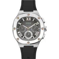 GUESS Headline Watch Argenté Homme