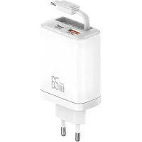 Usams Xiang Series Cc299 65W 1Xusb-C 1Xusb-A Network Charger + Usb-C Cable White