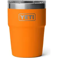 Yeti Rambler Stackable Cup 16oz Mag Slider Lid, King Crab Orange, tasse thermos empilable avec couvercle, 473 ml