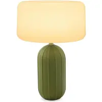 New Garden Lampe de table LED Newgarden Phoebe, solaire et à batterie, 40 cm, vert olive