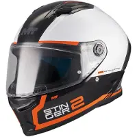 Mt Helmets Casque intégral Helmets Stinger 2 Core, blanc/noir, XS blanc/noir, XS