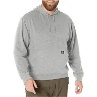 Dickies Hommes, Pull-over, Midweight Pullover Fleece Hoodie Regular, Gris, (L)