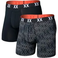 Saxx Multi-sport Mesh Brief Fly Boxers 2 Units Noir 2XL Homme