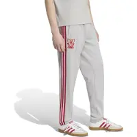 Adidas Pantalon de sport gris clair / rouge cerise