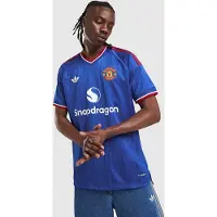 Adidas Maillot Extérieur Manchester United 26/27 Authentique - Bleu, Bleu