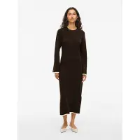 Vila Kerry Long Sleeve Long Dress Marron L Femme