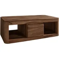 MASSIVMOEBEL24.DE MASSIVMOEBEL24 | Table basse 118x65 Palissandre teinté Smoked cherry TORONTO #152