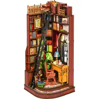 Robotime Maquette Serre-livres Book Nook Coin d'étude silencieux