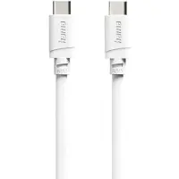 Hama Câble de charge, USB-C - USB-C, 60 W, 1 m, blanc (1 m, USB 2.0, 60 W)