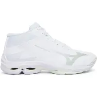 Mizuno Femmes, Chaussure de salle, Wave Lightning Pro Mid Femmes (40.5), Blanc
