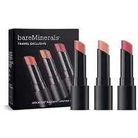 bareMinerals Travel Exclusive Set Gen Nude Radiant Cocoa Cream Lipstick - Infatuation 335g, Friendsh (Friendship, Infatuation, Swag)