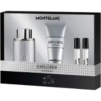 Mont Blanc Coffret Explorer Platinum 100 ml EDP + 100 ml Gel douche + 2 x 7,5 ml EDP