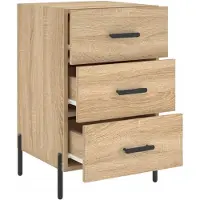 vidaXL Table de chevet chêne sonoma 40x40x66 cm bois d'ingénierie