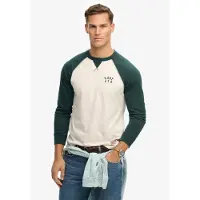 Superdry T-Shirt 'Vintage Athletic' crème / émeraude