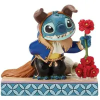 Enesco Stitch As The Beast Figure Bleu