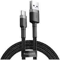 Baseus Cable Usb Do Usb-C Cafule 3A 1M (Szaro-Czarny)