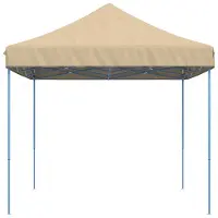 vidaXL Tente de réception pliable Pop-Up Beige 440x292x315 cm