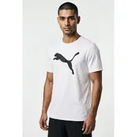 Puma T-Shirt fonctionnel 'Tad Essentials' noir / blanc