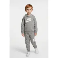Nike Survêtement 'CLUB FLEECE' gris chiné / blanc