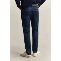 Gant pour homme. 1000020 Jaans Slim Fit bleu (32/32), Casuel, Coton, Denim