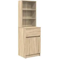 vidaXL Table de chevet chêne sonoma 39x35x125 cm bois d’ingénierie