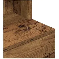vidaXL Table de chevet vieux bois 39x35x125 cm bois d’ingénierie