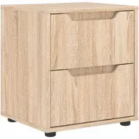 vidaXL Table de chevet VISNES chêne sonoma 45x40x50 cm bois ingénierie