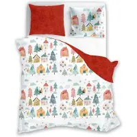 Faro Literie, linge de lit en coton, Noël Scandic 200x220 080 domki